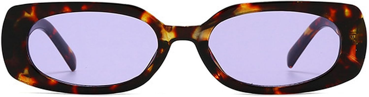 

Популярные модные маленькие прямоугольные солнцезащитные очки для женщин в стиле ретро, ​​конфетных оттенков, с защитой от УФ-излучения UV400, для мужчин в стиле панк с леопардовым принтом mincl, Leopard Purple