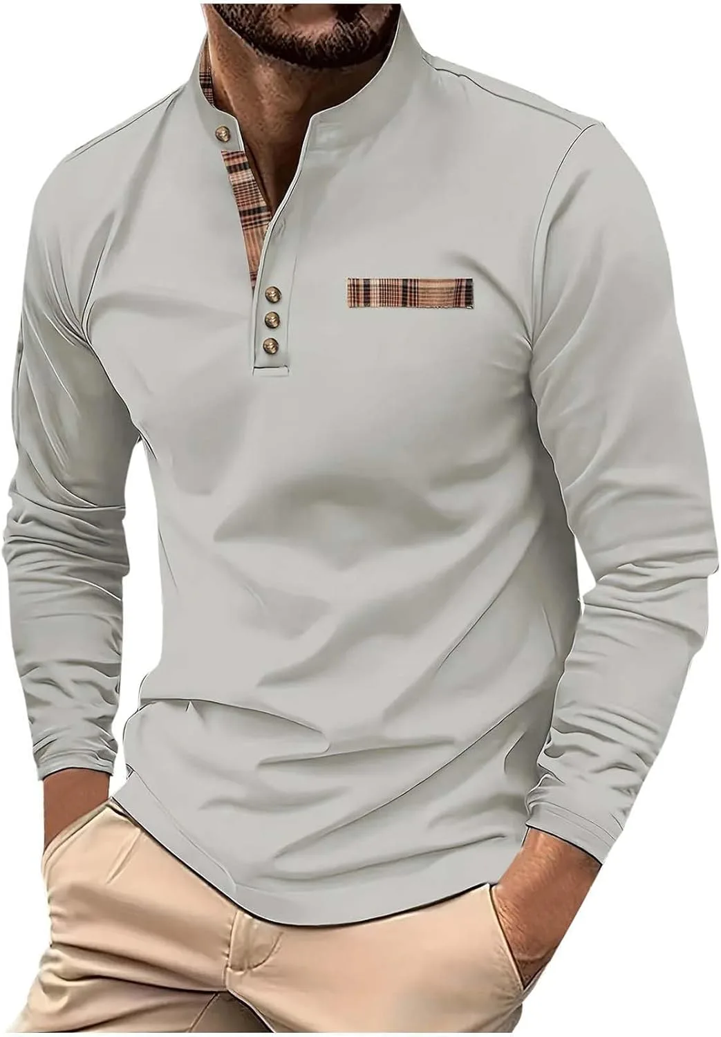 

Мужская футболка-поло с длинным рукавом Slim Fit hlysgo