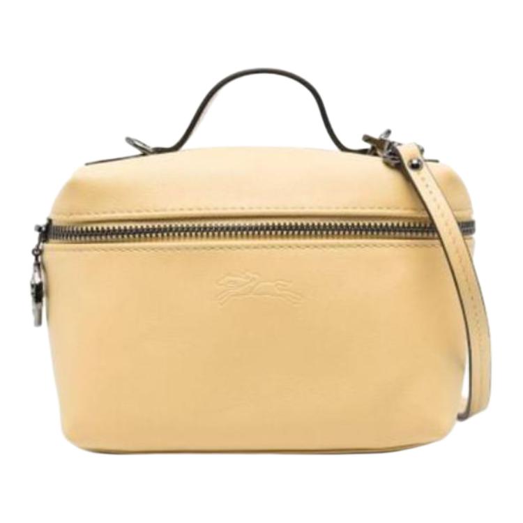 

Сумка-коробка Le Pliage Xtra из коровьей кожи, кожаная сумка на плечо, мини-сумка через плечо, женская, пшеничного цвета LONGCHAMP