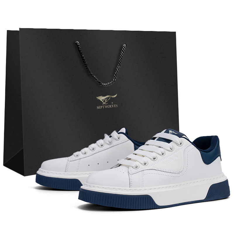 

Низкие мужские кроссовки SEPTWOLVES, White/Blue (Standard Leather Shoe Size)