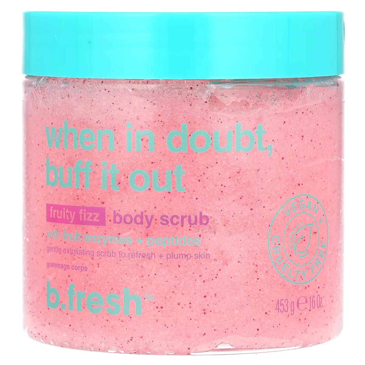 

Скраб для тела с фруктовыми ферментами и пептидами b.fresh Fruity Fizz, 453 г
