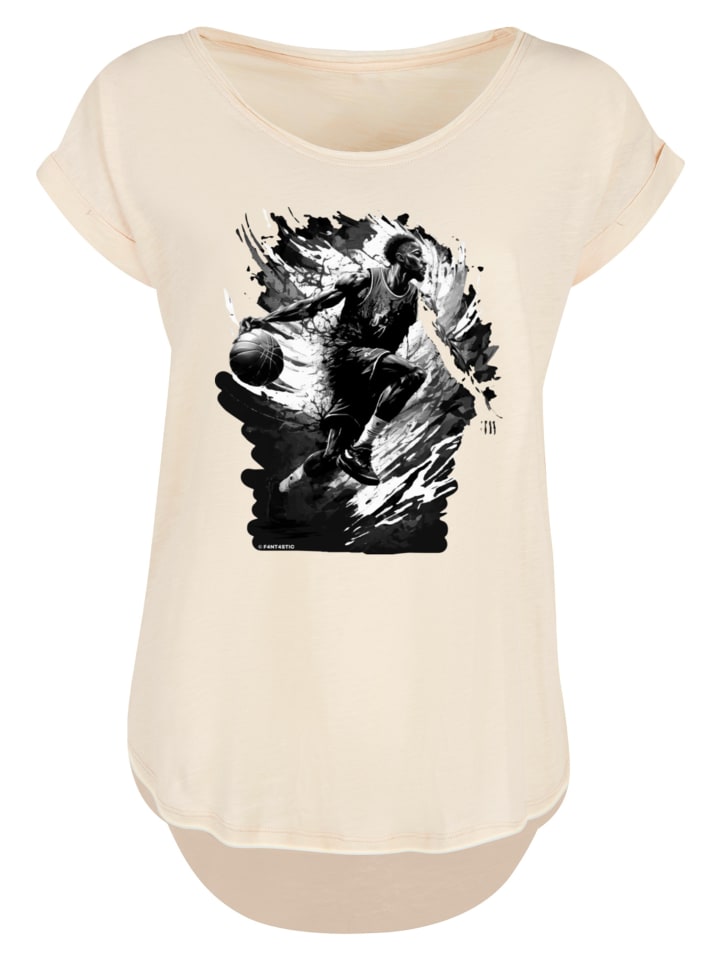 

F4NT4STIC Футболка с длинными рукавами для баскетбола Splash Sport LONG в цвете Whitesand