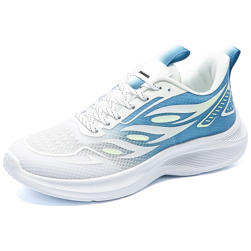 

King Jinmai Мужские низкие кеды бело-голубые, цвет White Blue