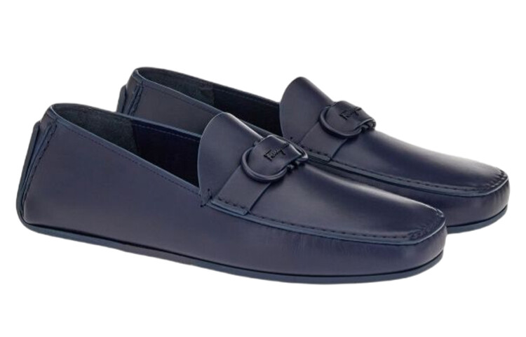 Туфли мужские Ferragamo, синий — фото 3