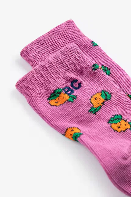Носки детские с узором Tangerine Bobo Choses, розовый — фото 2