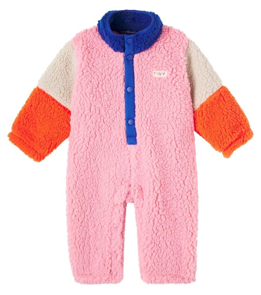 

Детский комбинезон с цветными блоками из искусственной овчины Tinycottons, Color Block