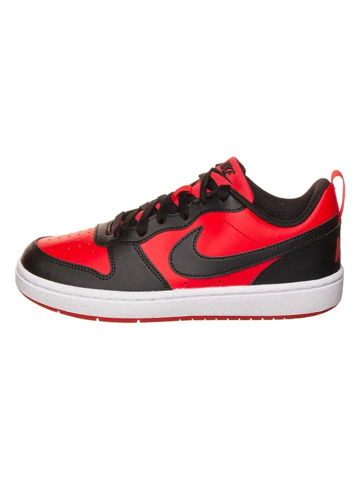 Кроссовки со шнуровкой и липучкой Nike красные/черные