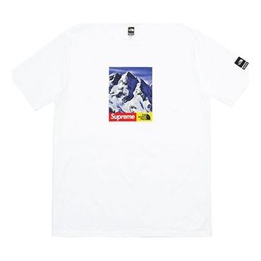

Футболка fw17 the north face mountain white tee Supreme, белый