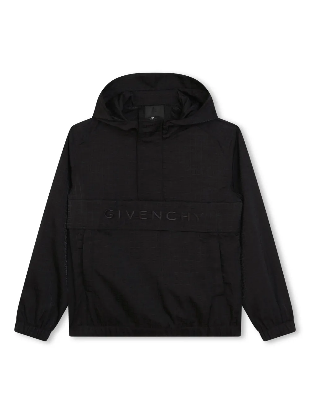 

Куртка с капюшоном и вышитым логотипом Givenchy Kids, черный