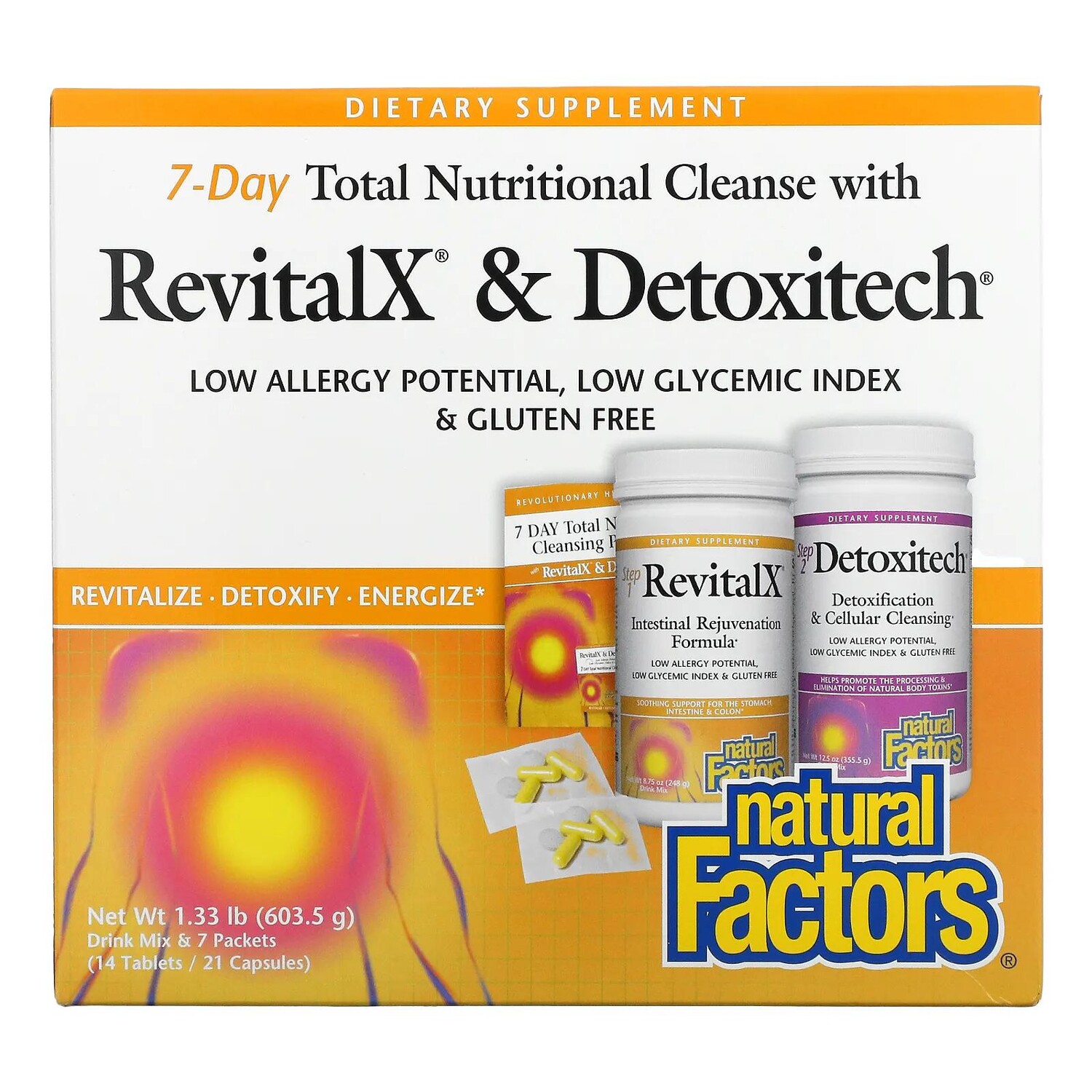 

Natural Factors 7-ДНЕВНОЕ общее питательное очищение 1 комплект