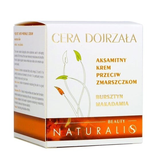 

Крем против морщин янтарный, макадамия, 50 мл Naturalis, Mature Skin