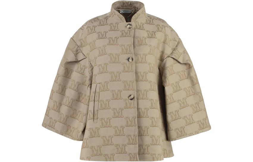 

MaxMara Хлопковое пальто-накидка, Khaki