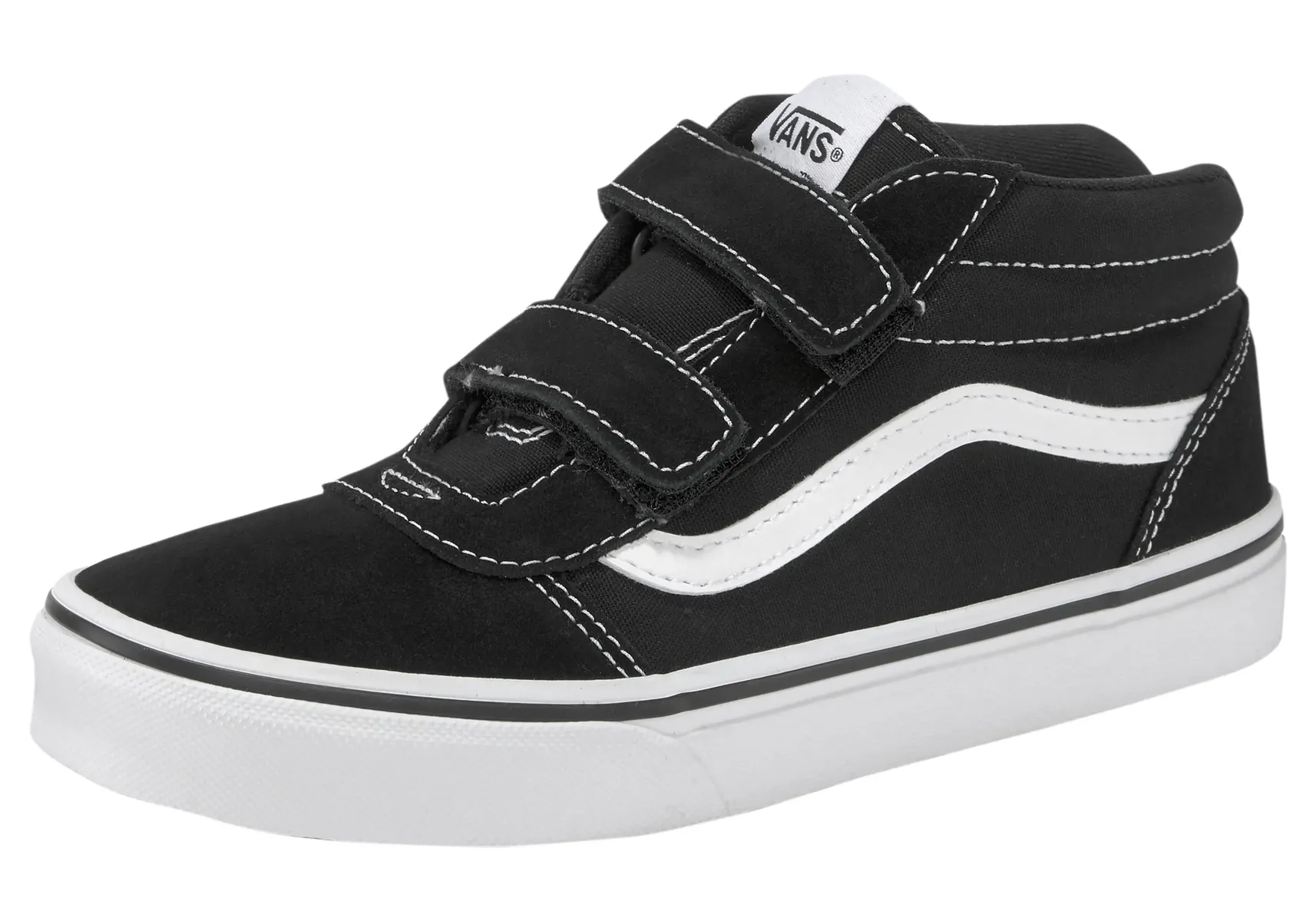 

Кроссовки Vans "Ward Mid V" на застежке-липучке, черный