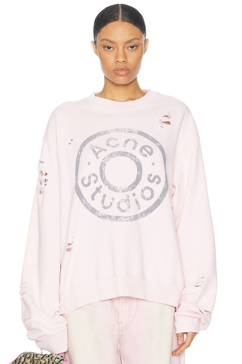 

Толстовка Франциска Acne Studios, цвет Faded Pink