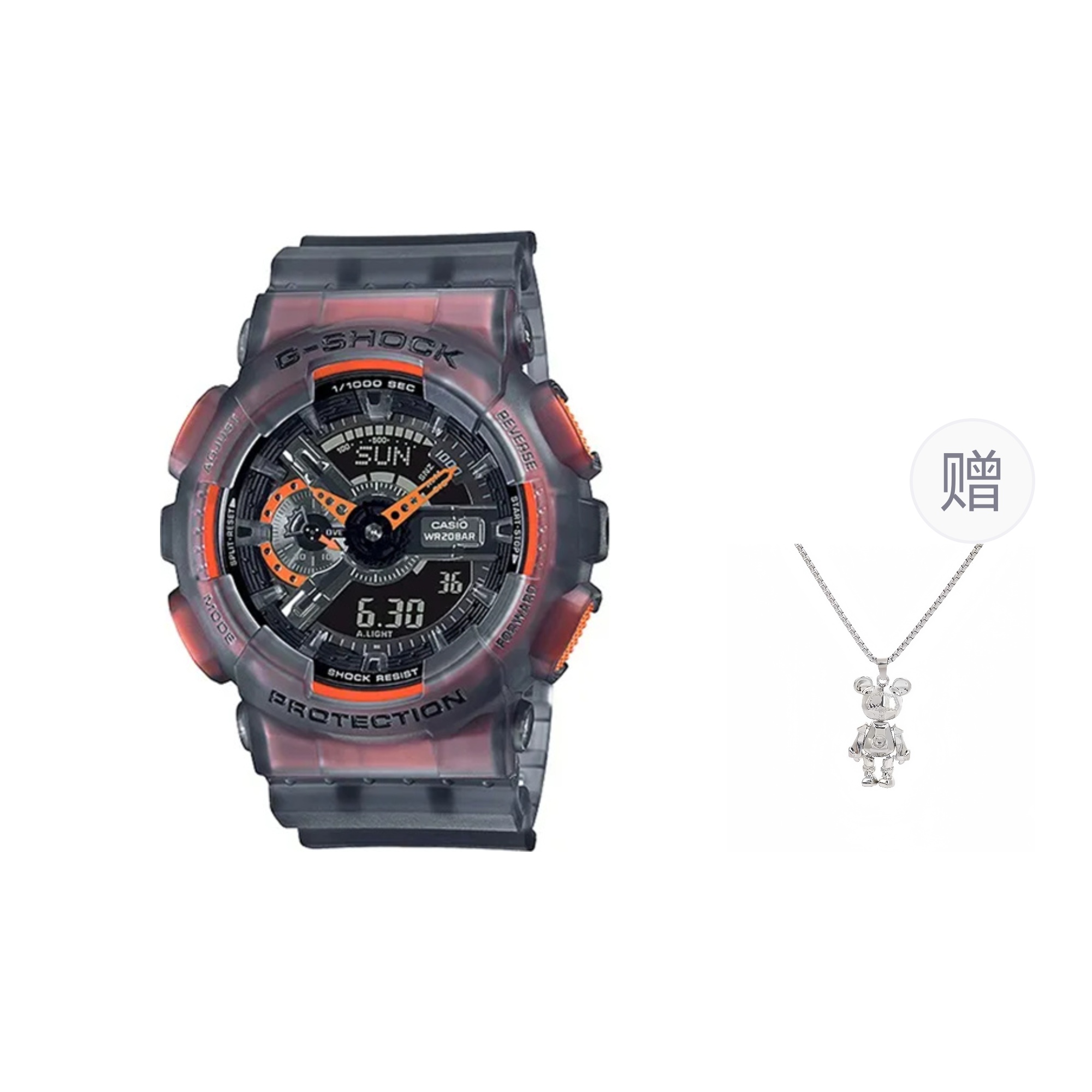 

G-SHOCK Часы G SHOCK Quartz Movement Resin Strap Watch Unisex Black Dial