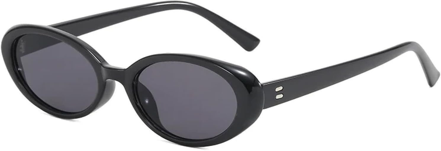 

Солнцезащитные очки с защитой от УФ-излучения UV400 | Маленький овальный размер | Для женщин и мужчин | Для занятий спортом на открытом воздухе и вождения DSVIGF, Black Grey