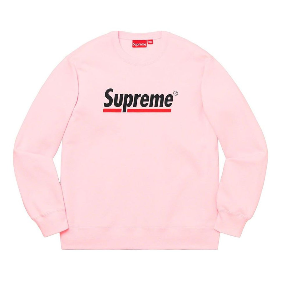 

Худи Supreme SS20 Week 2 Underline Crewneck logo Round Neck Pullover Unisex Pink, розовый