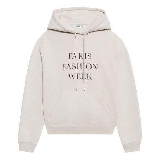

Свитер ss21 fashion week shrunk hooded sweatshirt grey Balenciaga, серый