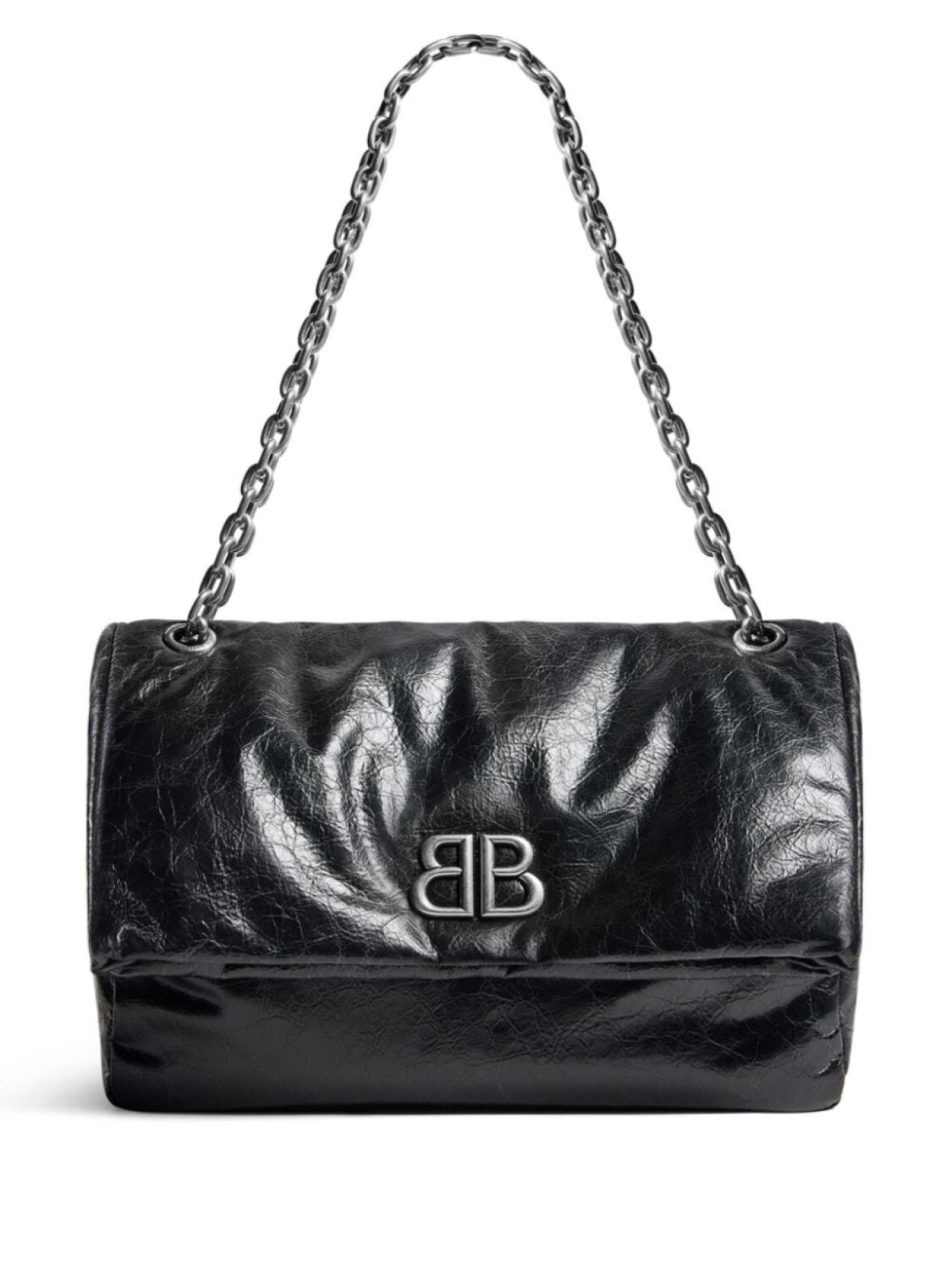 

Сумка на плечо Balenciaga Monaco среднего размера, черный