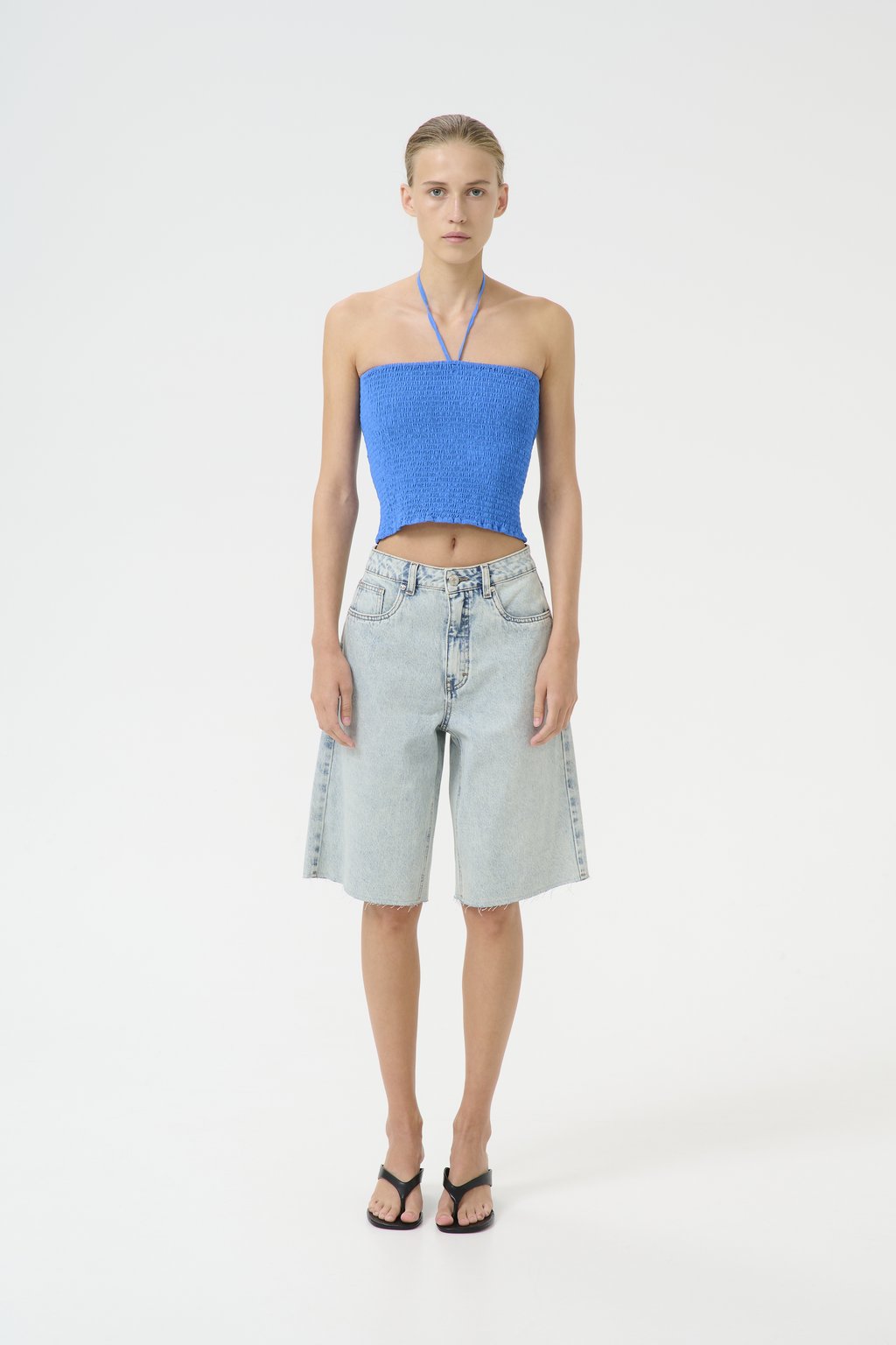 

Джинсовые шорты ASHER LONG Gestuz, цвет Mid Acid Wash