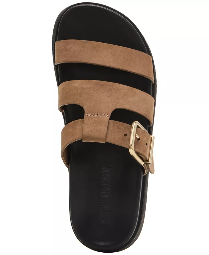 Женские сланцы Maze с анатомической стелькой Steve Madden, загар/бежевый — фото 4