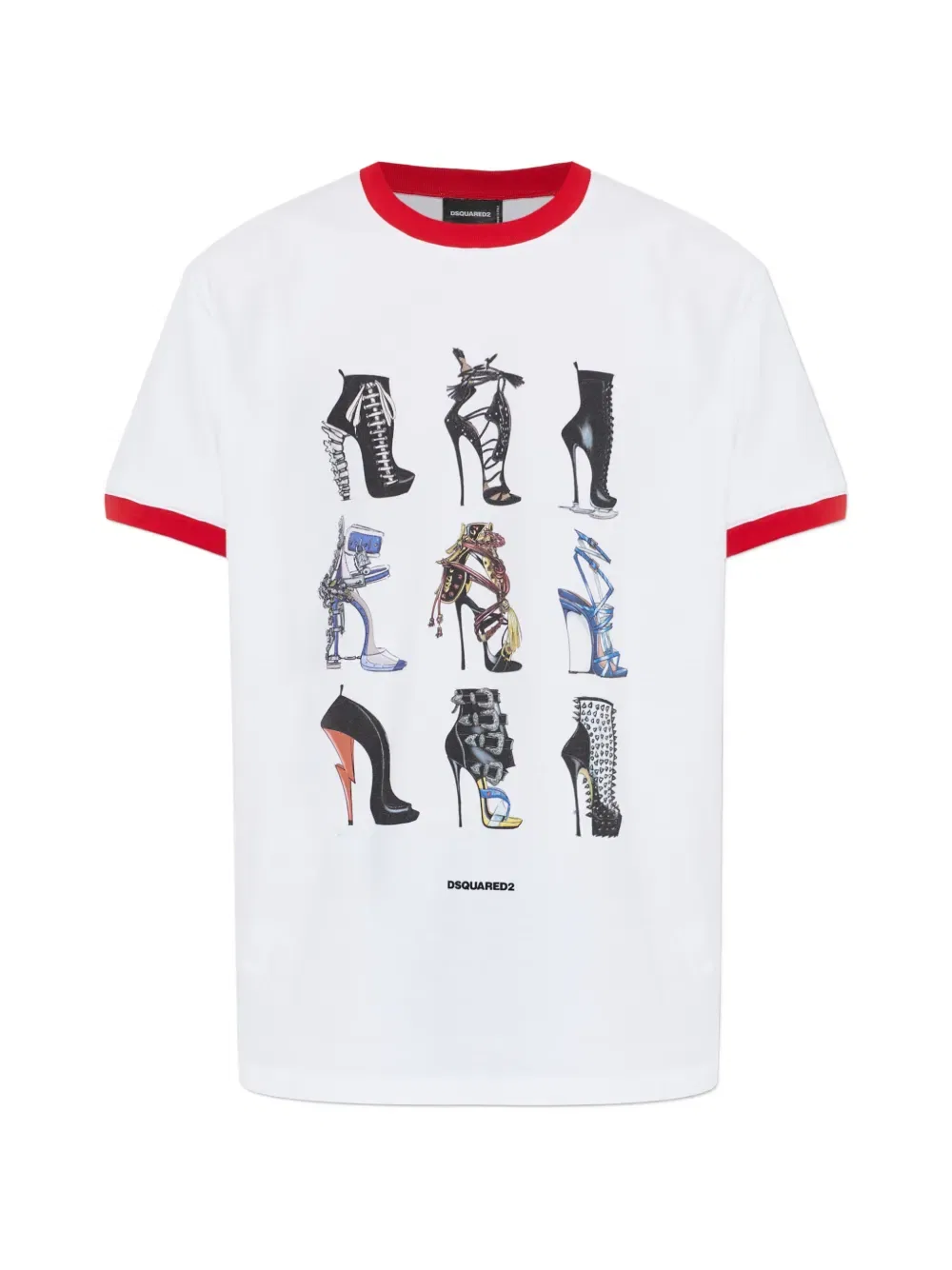 Легендарная футболка с графичным принтом Dsquared2, белый