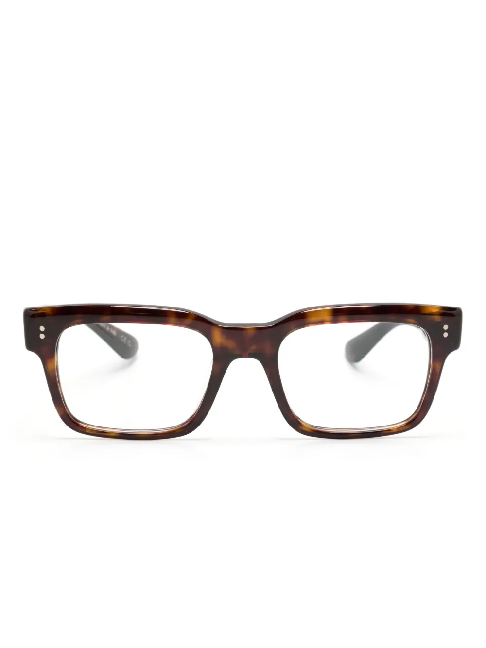 

Очки Hollins в прямоугольной оправе Oliver Peoples, коричневый