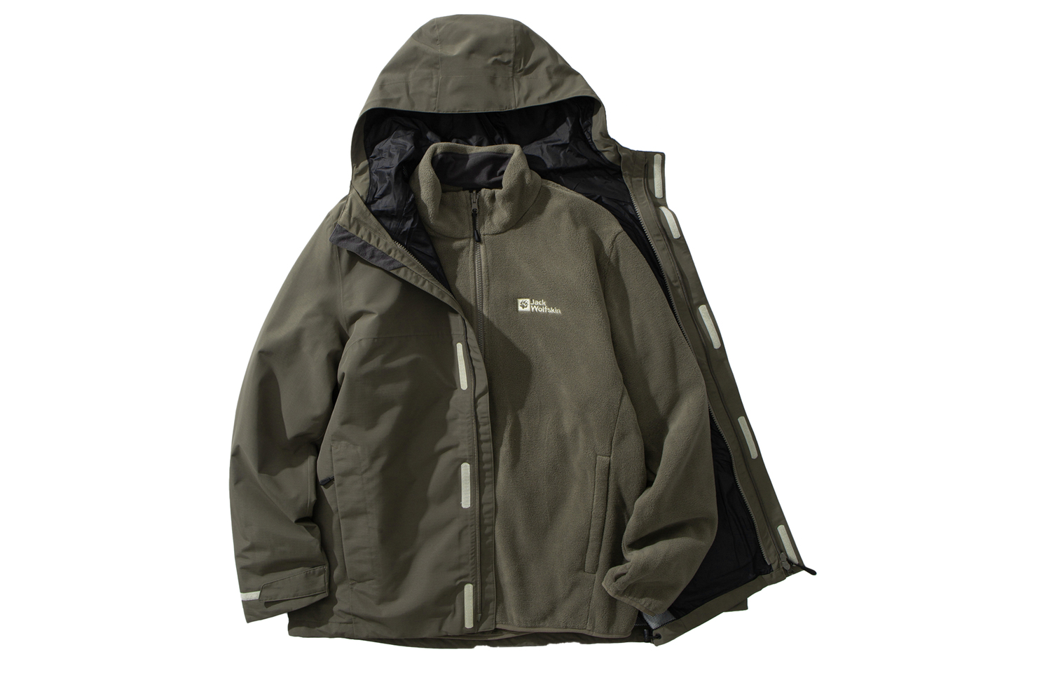 

JACK WOLFSKIN Водостойкая ветрозащитная дышащая ветровка Men's, Coffee/5719