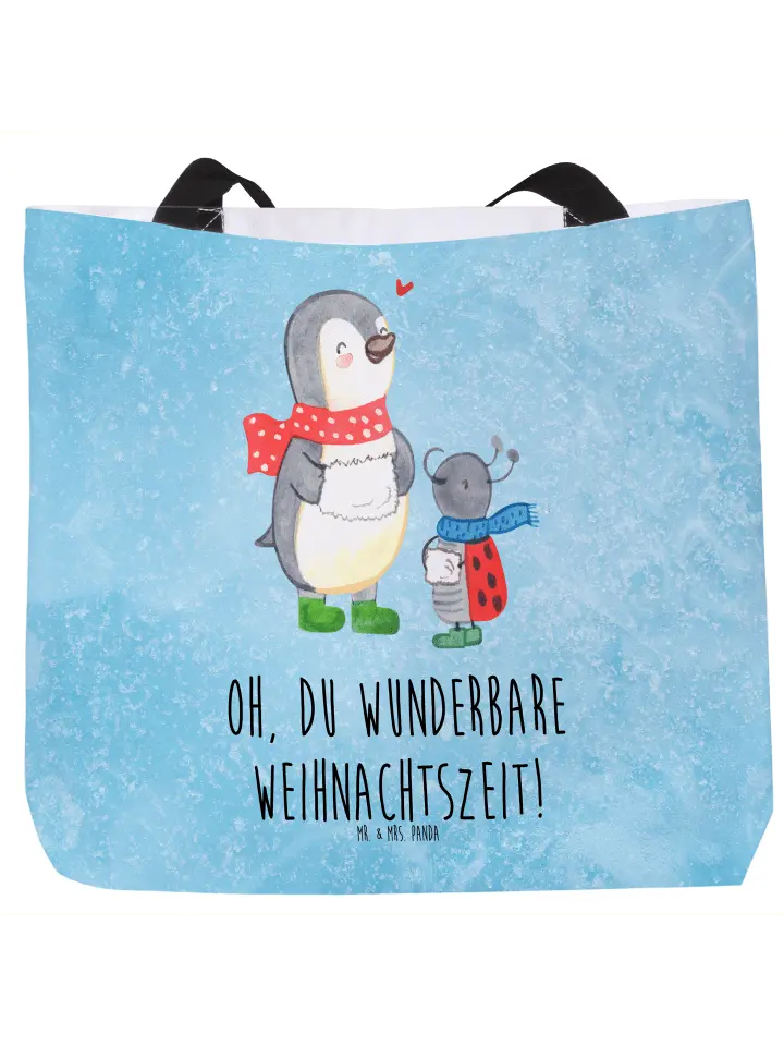 

Сумка-шоппер Mr & Mrs Panda Smörle Winterzeit, цвет eisblau