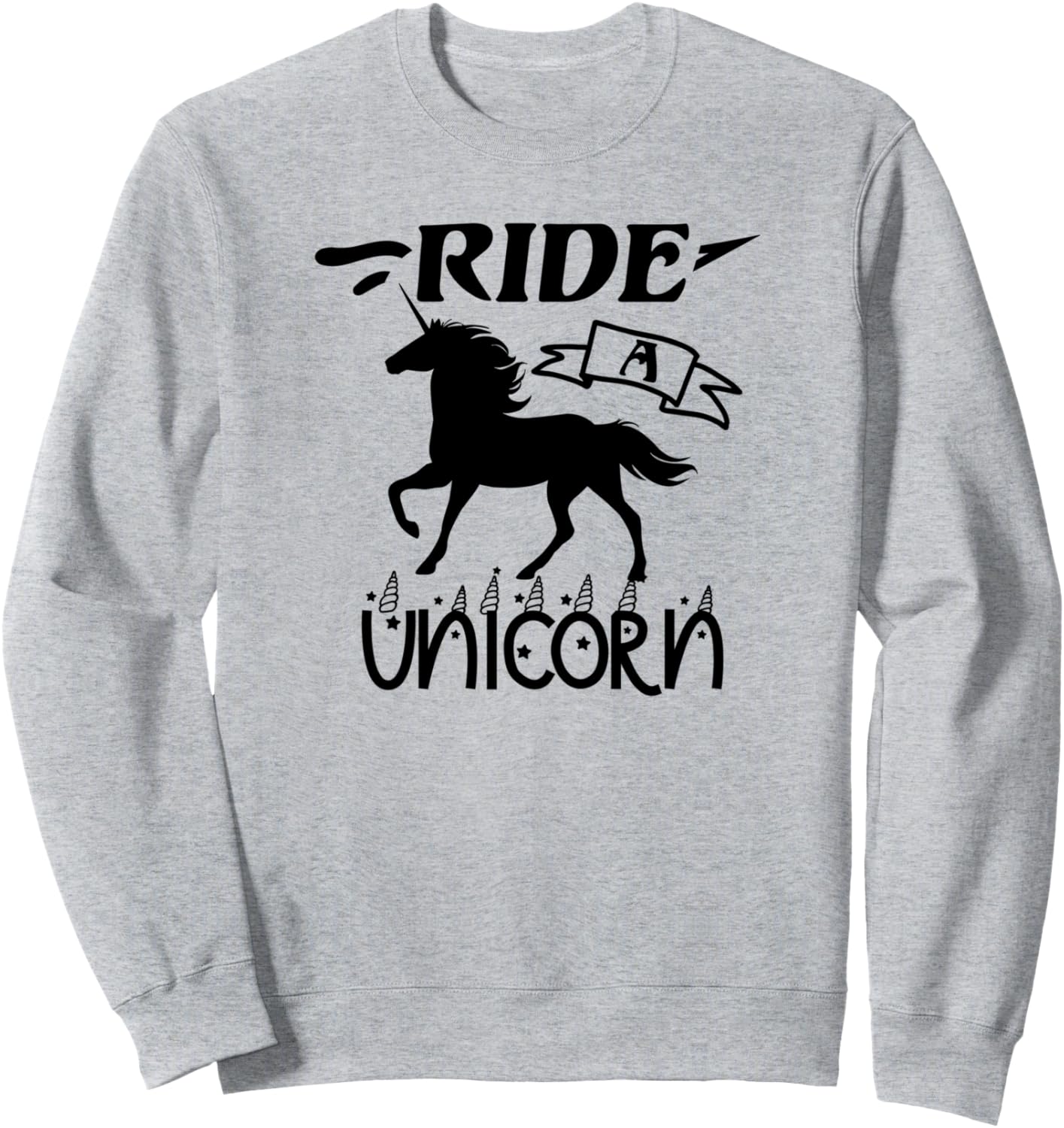 

Забавная толстовка для любителей единорогов «Оседлай единорога» Ride A Unicorn, серый