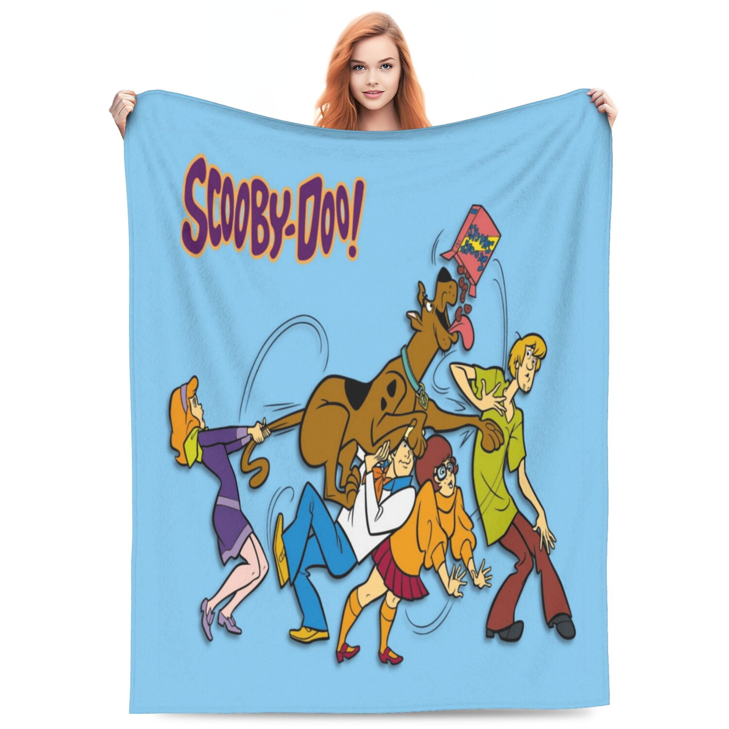 

Одеяло флисовое с принтом Tepzobk Scooby Doo