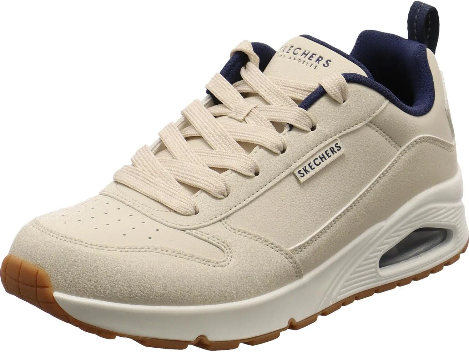 Мужские кроссовки Skechers UNO Alder, White Duraleather Blue Mesh