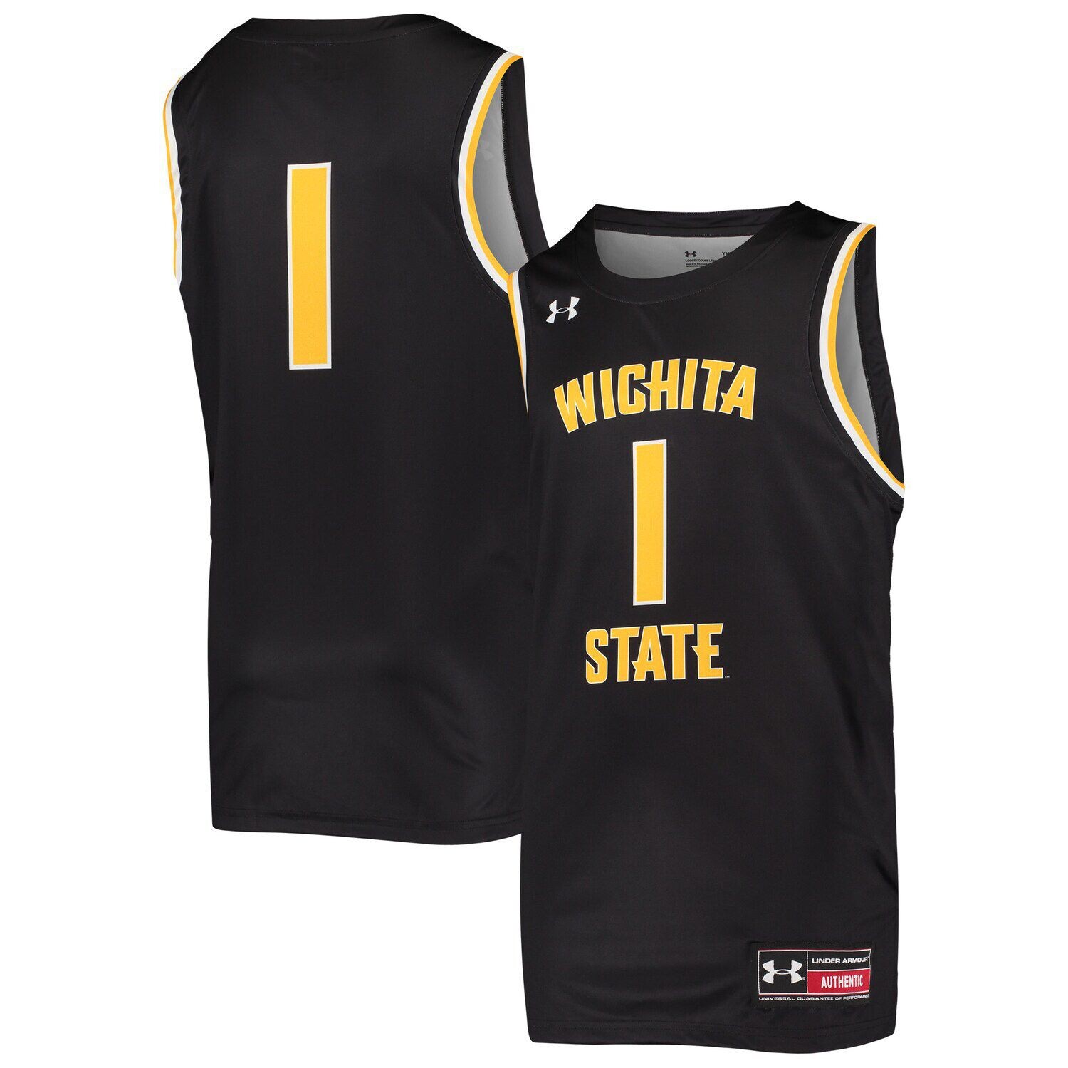 

Черная копия баскетбольной майки Youth Under Armour # 1 Wichita State Shockers Under Armour, Черный, Черная копия баскетбольной майки Youth Under Armour # 1 Wichita State Shockers Under Armour