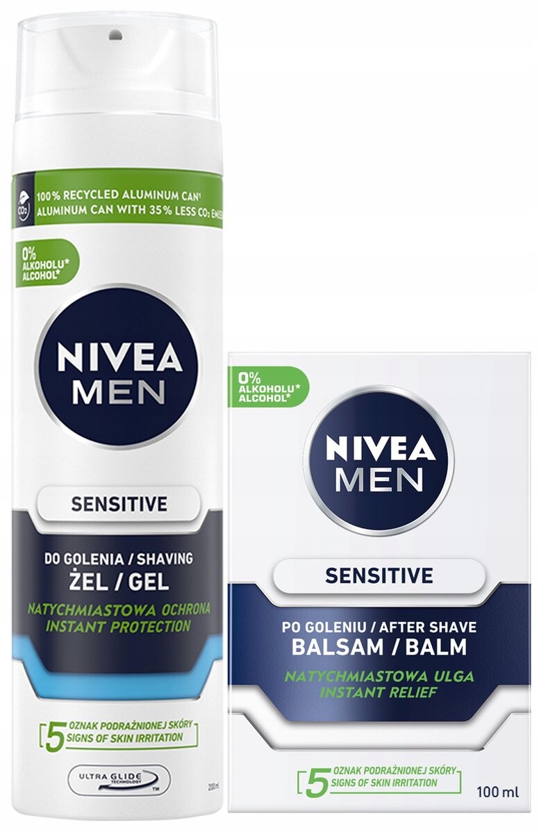 

Nivea Men Sensitive, Успокаивающий набор для бритья, 2 шт