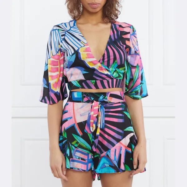 

Укороченная блузка Desigual, мультиколор