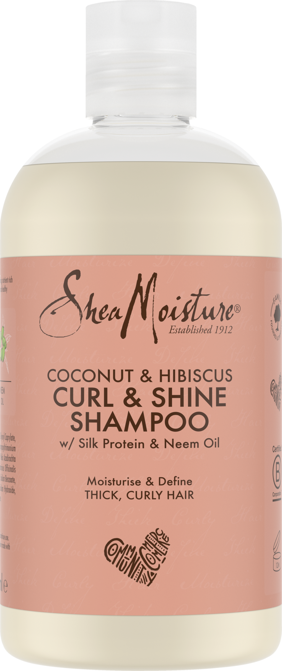 

Шампунь Shea Moisture Coconut & Hibiscus Curl & Shine Shampoo