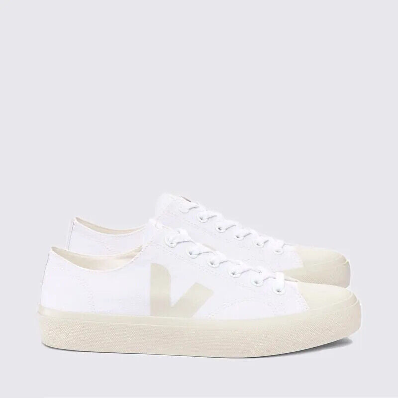 Veja Wata II Low PL0101401A женские белые кроссовки из парусины Pierre Canvas с удобной колодкой — фото 2