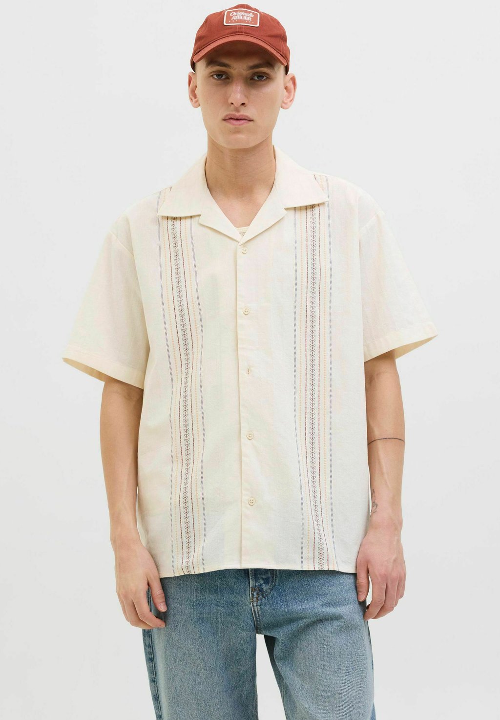 

Рубашка RELAXED FIT Jack & Jones, бежевый