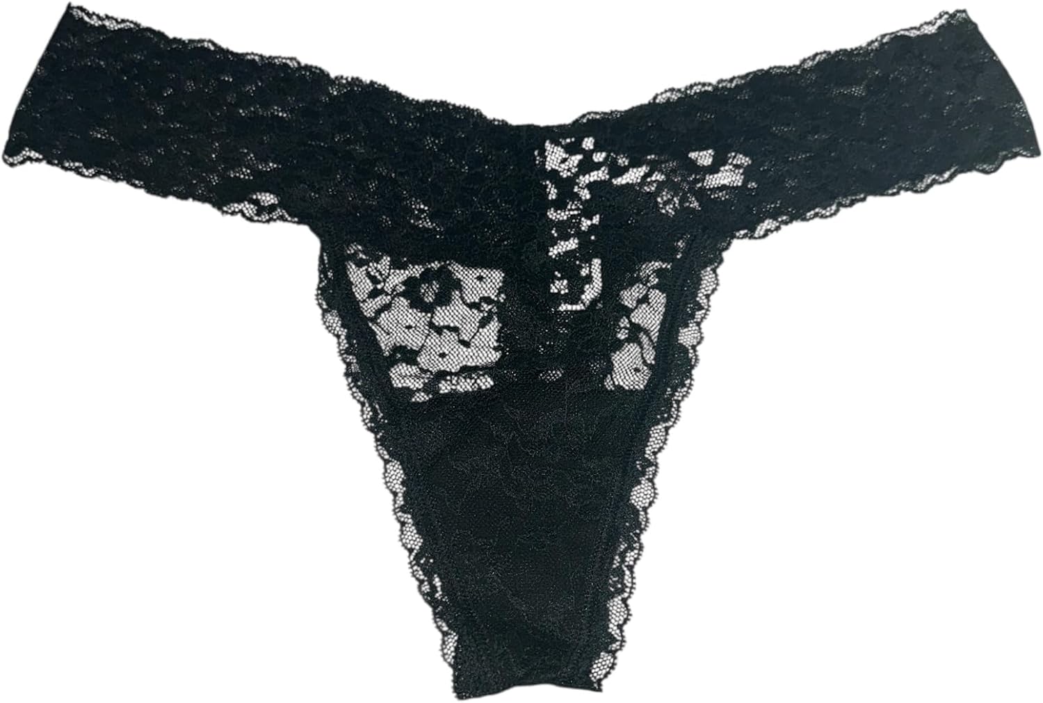 Трусики-стринги All Over Lace от Victoria's Secret, цвет Black — фото 2