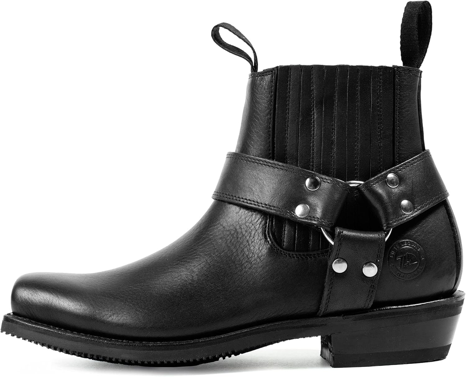 

Мужские кожаные байкерские ботинки до щиколотки, модель 3600 7L Siete Leguas, черный