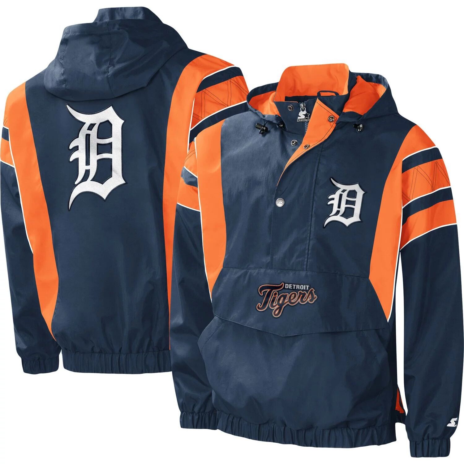 

Мужская темно-синяя куртка с капюшоном и молнией до половины Detroit Tigers Impact Starter, Синий, Мужская темно-синяя куртка с капюшоном и молнией до половины Detroit Tigers Impact Starter