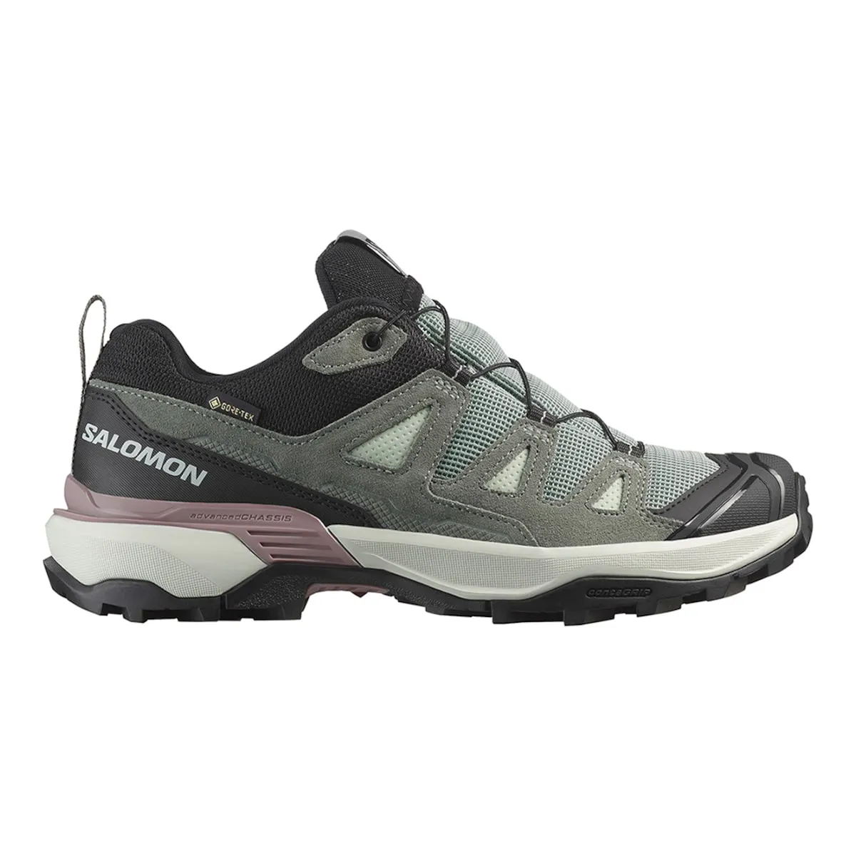 Женские походные кроссовки X ULTRA 360 LTR GTX W SALOMON Salomon, зеленый/серый
