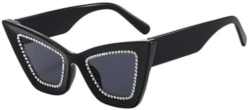 

Новые солнцезащитные очки ручной работы «кошачий глаз» со стразами, украшенные стразами, для женщин, идеально подходят для пляжной вечеринки (2025 год) LXLHWN, 3