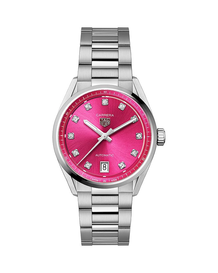 

Часы Carrera, 36 мм TAG Heuer, розовый