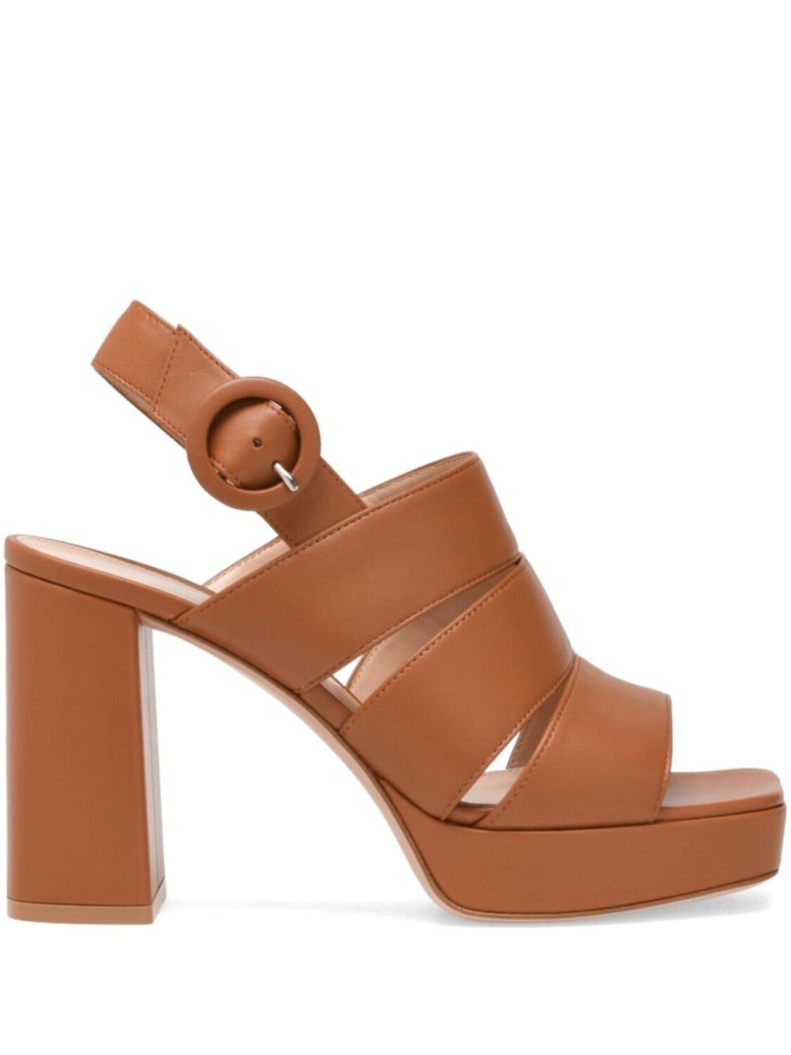 

Gianvito Rossi сандалии Lyonne на платформе 95 мм, коричневый
