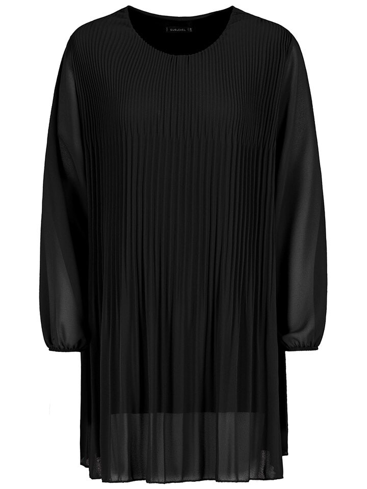 

Платье до колена Sublevel Plisseekleid, черный