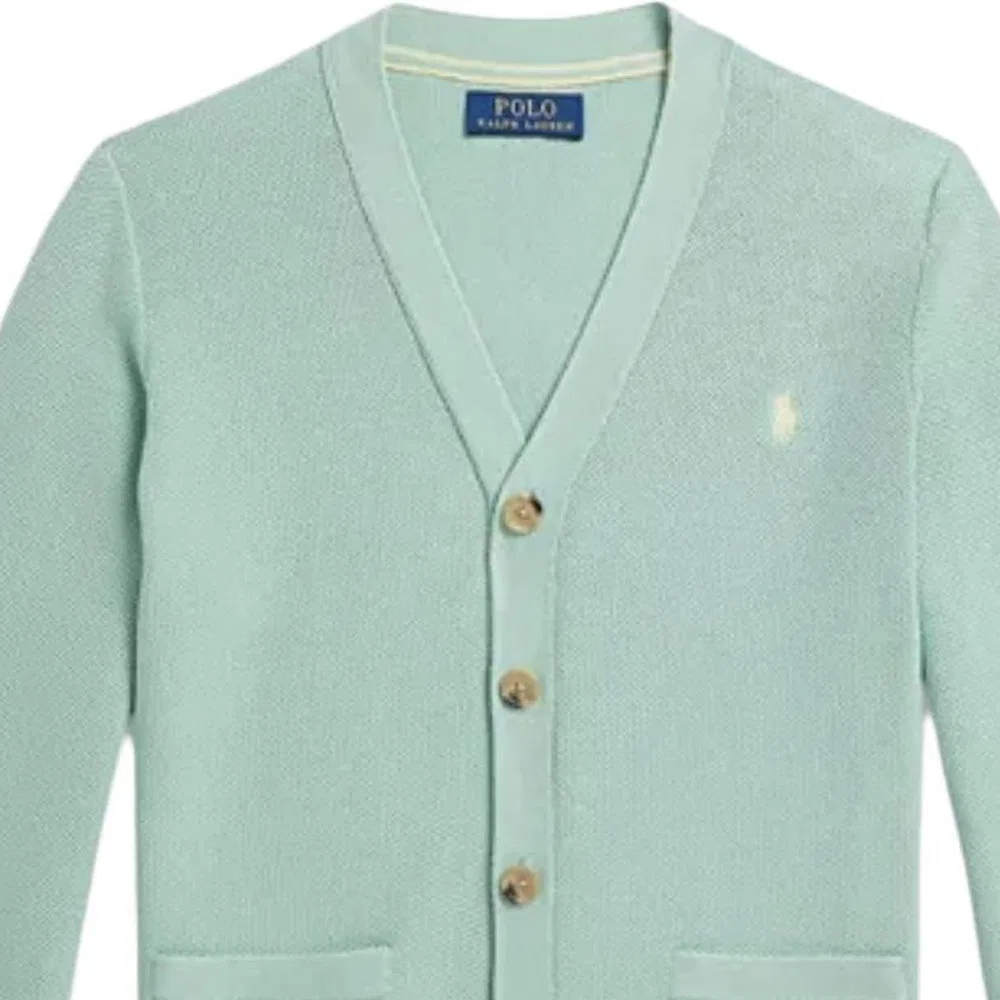 Свитер детский классический Polo Ralph Lauren зеленый — фото 4