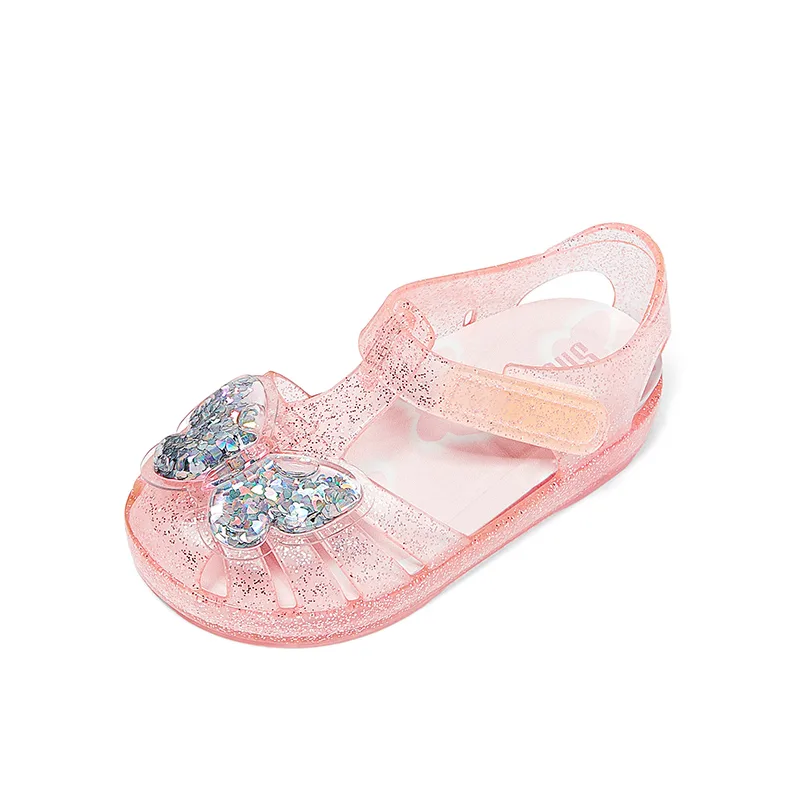 Детские сандалии Jelly Collection водонепроницаемые быстросохнущие нескользящие Snoffy, Princess Pink — фото 3
