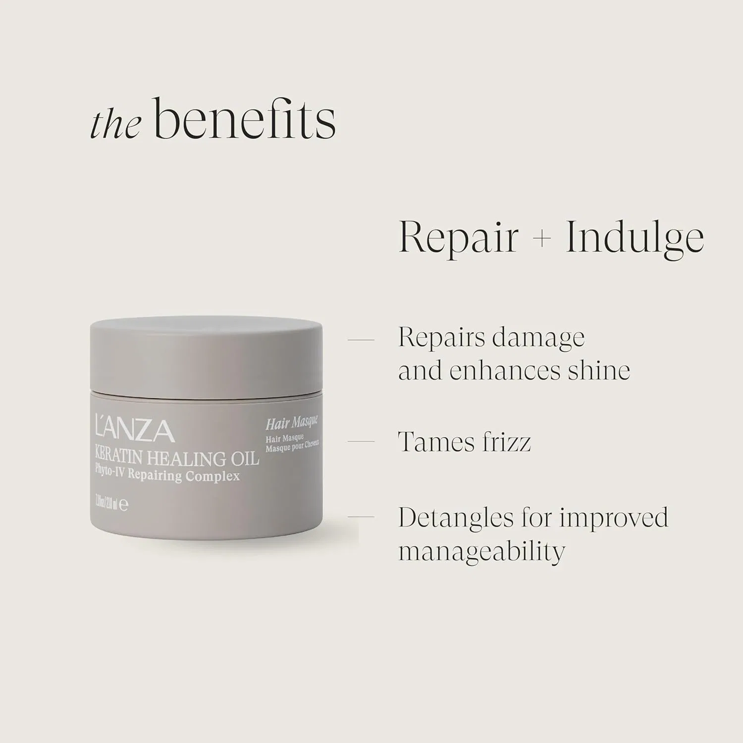 Интенсивная маска для волос «Keratin Healing Oil» от L'ANZA L’Anza — фото 3