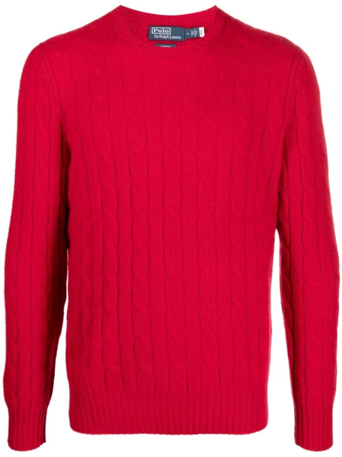 

Polo Ralph Lauren кашемировый джемпер фактурной вязки, красный